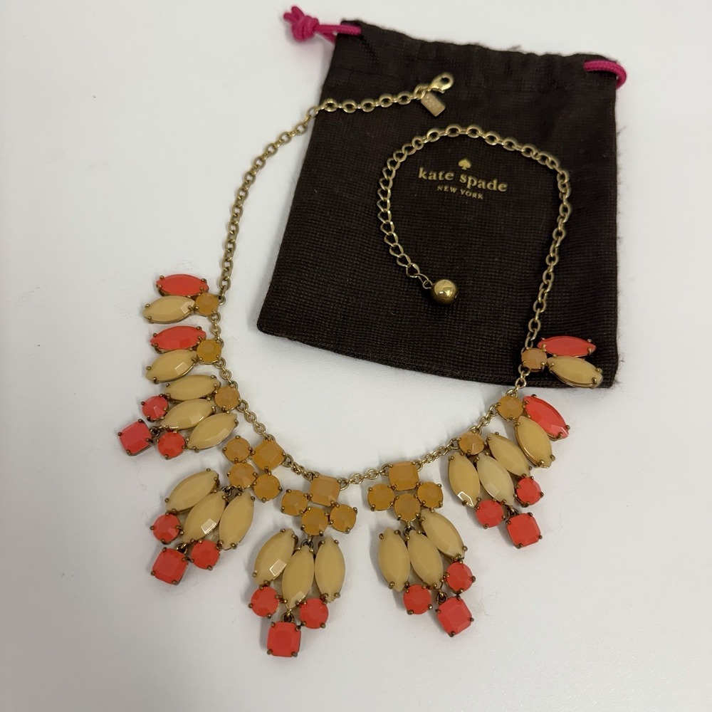 Kate Spade Marquee Bib Necklace With Sleeper Bag